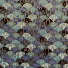 aufodara Japanese Style Cotton Fabric Sold by the Metre Printed Pattern Bronzing Fabrics for Sewing, Sold by the Metre Fabric 50 cm (Colour-02#, 50 x 145 cm)