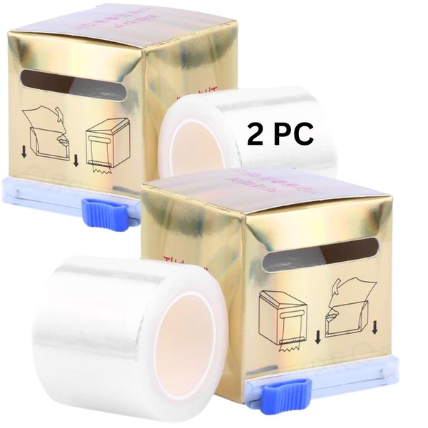 LEES A.M. 2 Pcs Disposable Eyebrow Tattoo Plastic Wrap Preservative