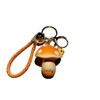 CAOXIAN Mushroom Pendant Keychain Metal Key Chain Mushroom Ladybug Keychain