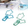 100 Pcs Binder Clips Hollow Cute Flower Shape Sturdy Metal