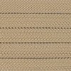 1 Inch PolyPro Rope - Soft Flat Hollow Braid (Tan,