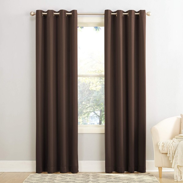 Sun Zero Barrow Energy Efficient Grommet Curtain Single Panel