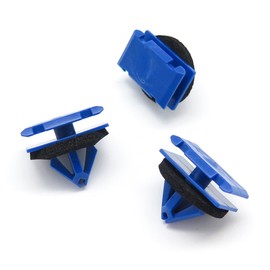 VVO Fasteners Plastic Rear Wheel Arch Flares and Moulding Trim Clip, Blue (Pack of 10)