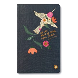 Compendium Softcover Journal - We can begin by doing small things. – A Write Now Journal with 128 Lined Pages, 5”W x 8”H