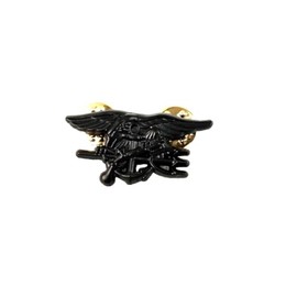 Reproduction US SEAL EAGLE ANCHOR TRIDENT MINI PIN small BADGE BLACK