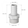 sourcing map PVC Barb Hose Fitting Connector Adapter 12mm or