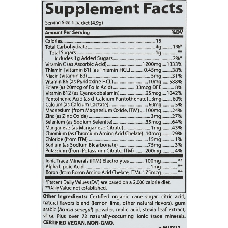 TRACE MINERALS RESEARCH Electrolyte Stamina Power Pk Lemon Lime, 0.17