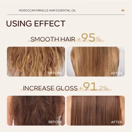 Deth Oneth 100% Pure Moroccan Argan Oil for Hair & Skin, Hair Growth Oil for Damaged Hair & Hair Loss, Repairs Dry Hair and Frizzy Hair, Smoothing and Nourishing Hair Oil for All Hair Types-100ML