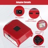 JYJZPB Battery Adapter Compatible for Milwaukee M18 Battery, DC Port