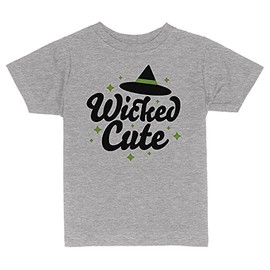 Wicked Cute Toddler Kids T-Shirt 3T Heather Grey