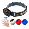 Headlamp Lampara Minera Luz Led Patrulla Sensor Recargable Linterna