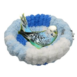 Bird Nest for All Seasons, Bird Cage Nest for Parrot, Parakeets, Lovebirds, Cockatiels, Budgies, Conures, Quaker, Small and Medium Birds (Large,Blue)