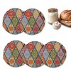 5-Pack Cloth Covers for Sourdough Starter Jars, Vintage Boho Mandala