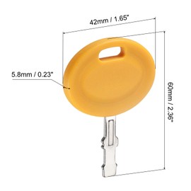 sourcing map Equipment Key Machines Ignition Key for Lawnmowers (Part Number 625-05000 725-2054 925-2054A) Pack of 3