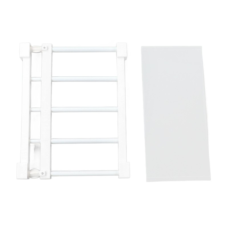 Tension Rod Shelf 14.2 Inch Width Nail Free Expandable Storage