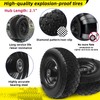 Kavedodu 12'' Flat Free Tires Rubber Replacement Solid Tire, 2.1"