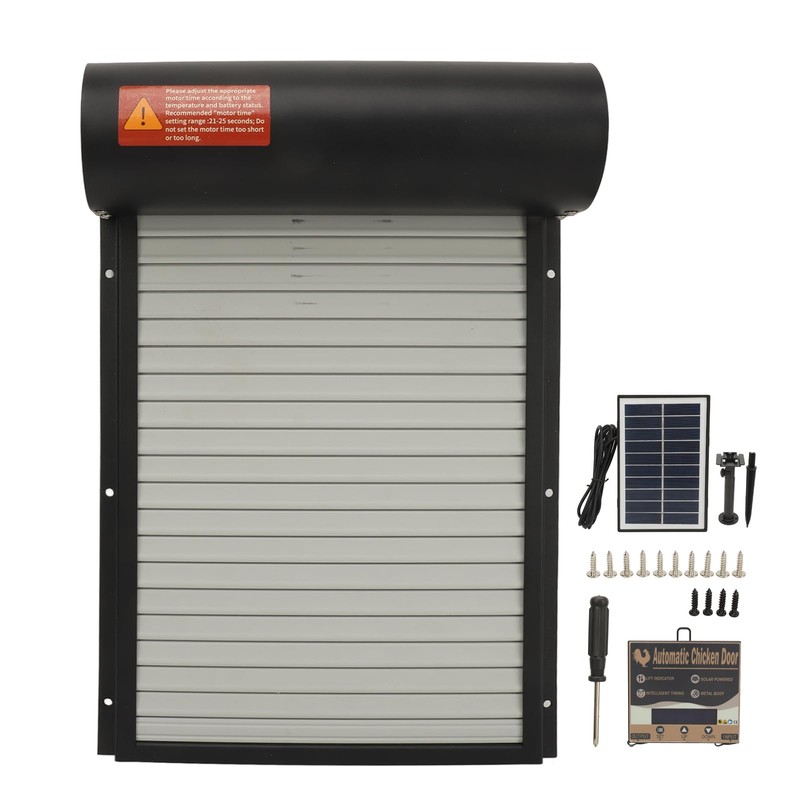 Metal Solar Powered Door for Duck Goose Farm, Automatic Chicken