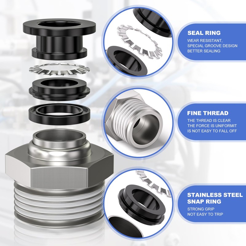 Bwintech 10 x 10 mm pipe to 3/8 inch BSP