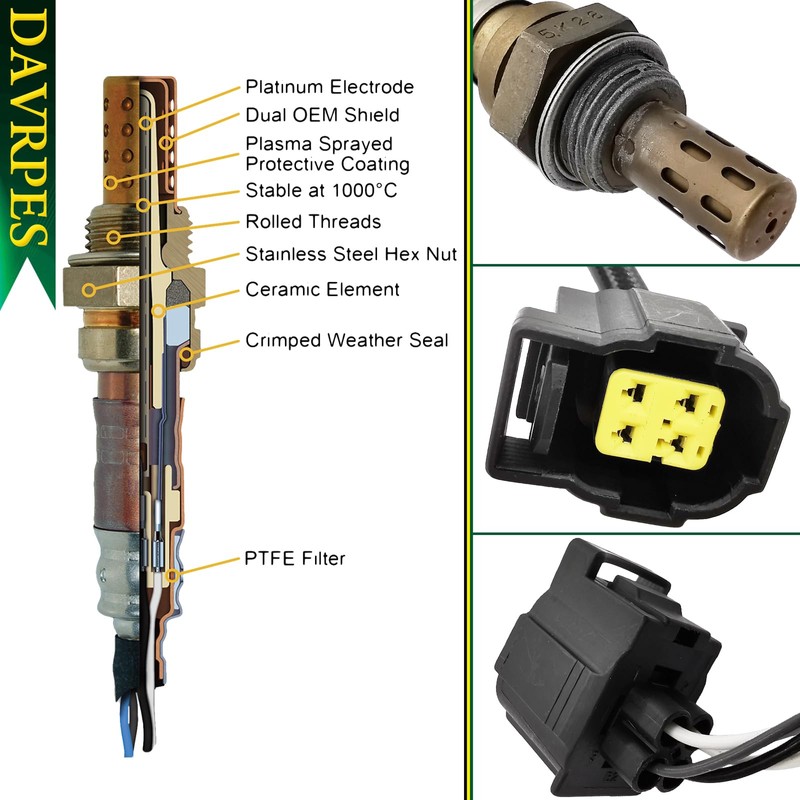 DAVRPES 4PCS 234-4587 Oxygen Sensor O2 Sensor for Chrysler 300,