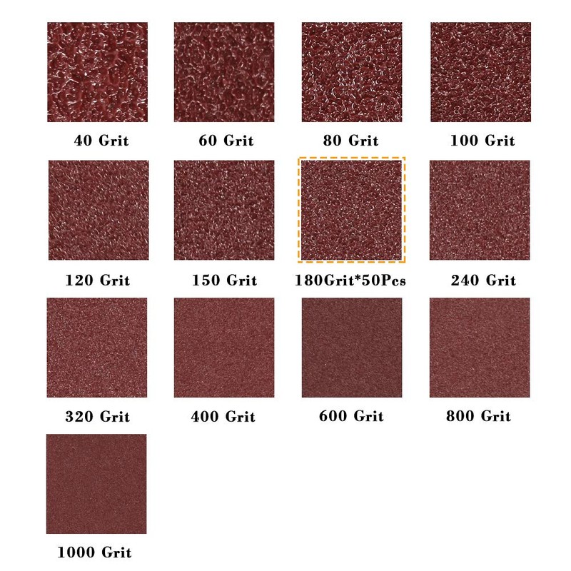 SPEEDWOX 50 Pcs Triangle Sanding Pads Hook and Loop 180
