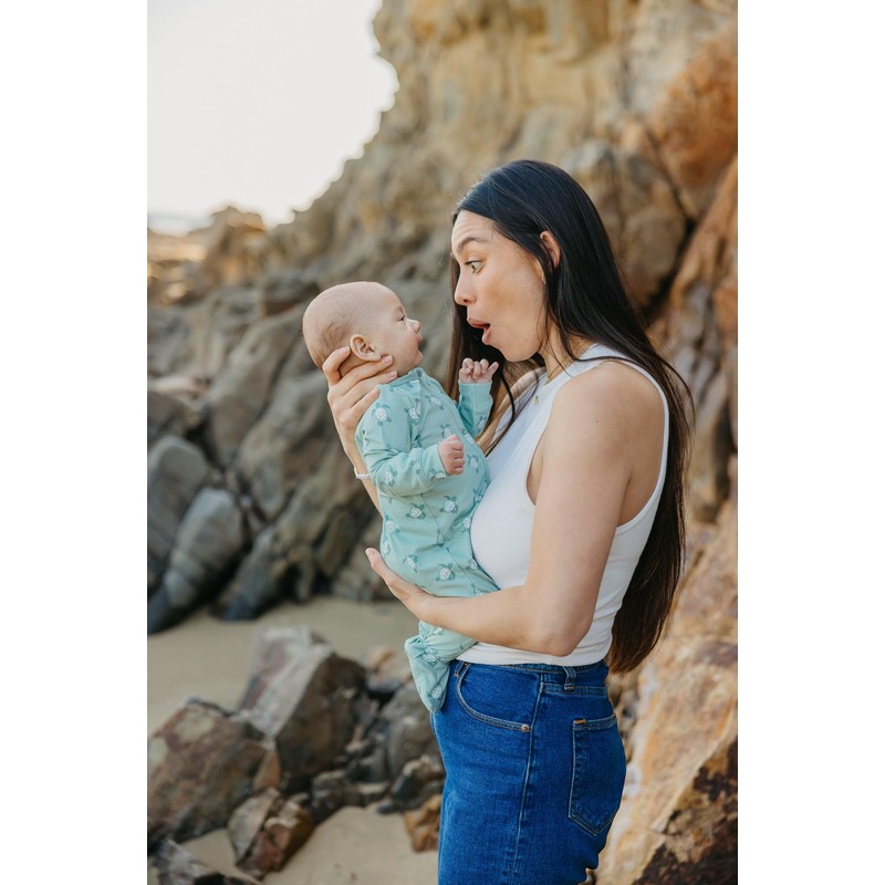 Copper Pearl Zip-up Footie Wade