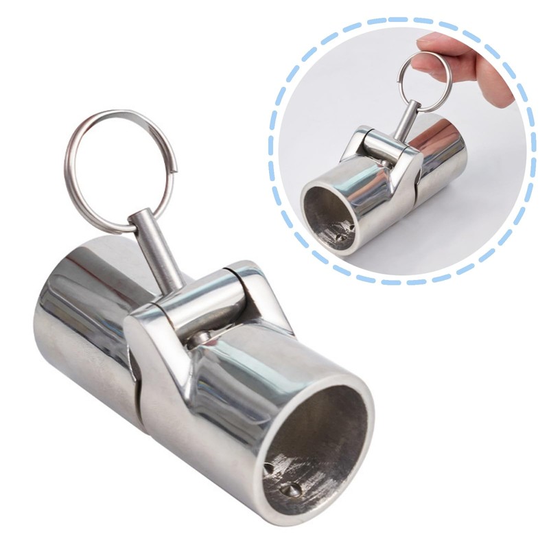 MerciL Marine Pipe Connector, 316 Stainless Steel Folding Swivel Coupling