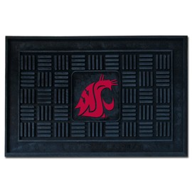 Fanmats 12781 Washington State University Medallion Door Mat, Small