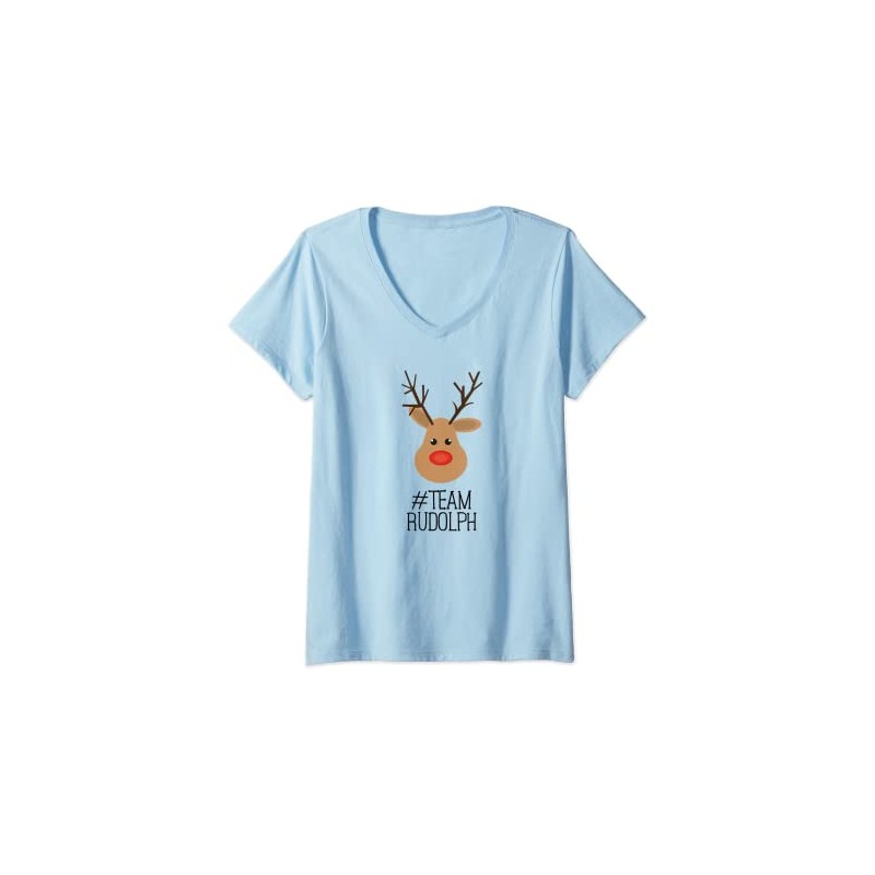 Women's Rudolph with the Red Nose Reindeer Rudolf Christmas T-Shirt