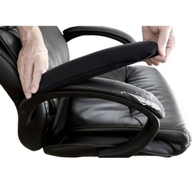 1 Pair Chair Cover, Office Chair Cover, Chair Cover, Armrest Cushion, Prevents Arm Pain, Seat Chair, Removable, Protection, Elastic, Armchair Protector, Elbow Protection, Easy to Wash (M Chair Armrest Cover, Height: 10.2 - 11.0 inches (26 - 28 cm), Width: 3.5 - 4.7 inches (9 - 12 cm)