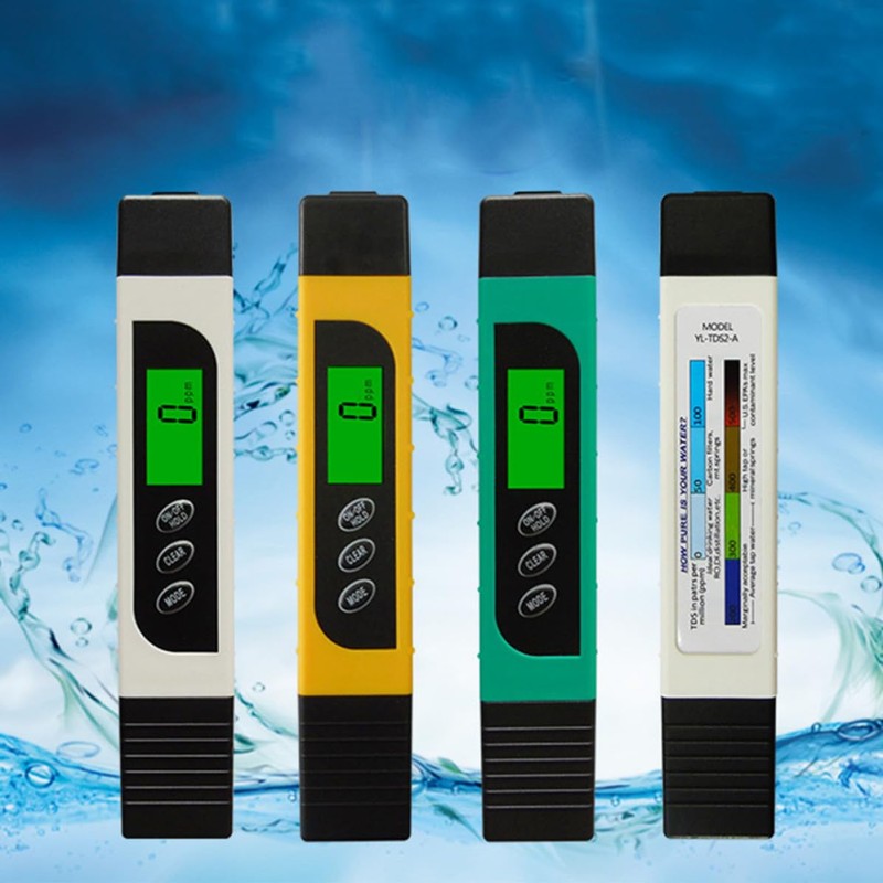 Medidor Digital de Agua Portátil con Compensación Automática