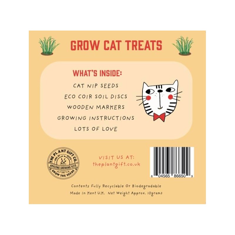 Cat Treats. Cat Nip Eco Grow Kit