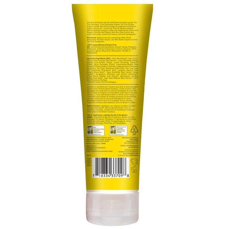 Desert Essence Lemon Tea Tree Shampoo & Conditioner Bundle -