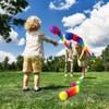 DFsucces Set of 4 Rainbow Toss Fluttery Flying Toss Toy