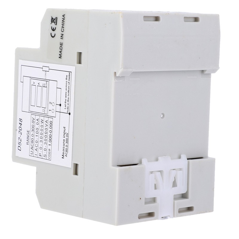 D52-2048 Multi Function Meter Rail Digital Displayed AC Voltage Current