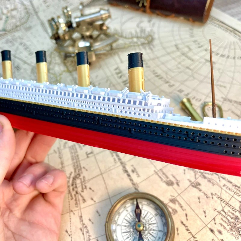 12” RMS Olympic Model, Titanic Toy, Unsinkable Titanic Gift, Titanic