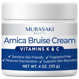 Arnica Cream for Thin & Sensitive Skin - Enriched with Arnica Montana & Vitamins K, C & E - Bruise Skin Daily Care for Teens, Adults & Seniors