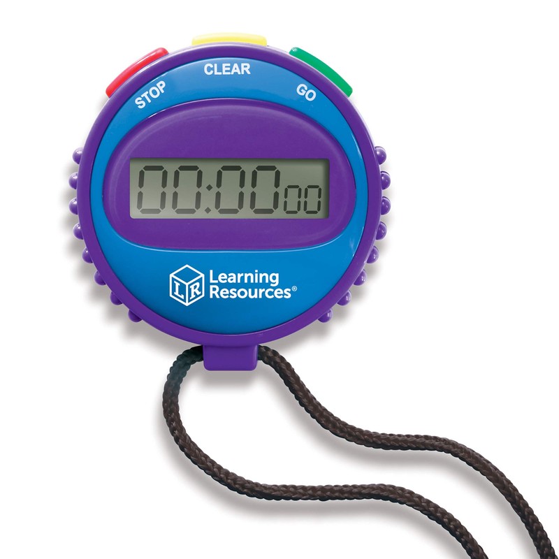 Learning Resources Simple Stopwatch (Set of 6) Supports Science Investigations,