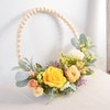 Artificial Garland Wood Pearl Decorative Flower Wreath Tea Garland Home