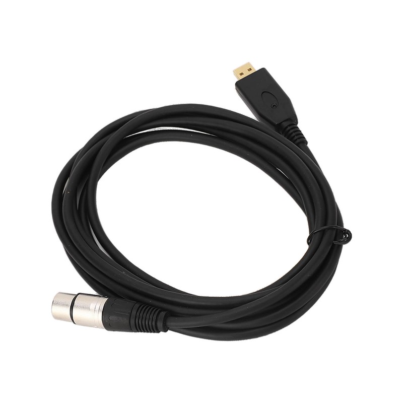 USB Microphone Cable USB to XLR Female Mic Link Converter