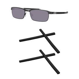 Kygear 2 Pairs Black Silicone Replacement Temple Sleeve Arm Grips, Silicone Rubber Ear Socks Arm Sleeve for Oakley Tincup/Tincup 0.5/Wheel House, Anti-Slip Glasses Arm Covers