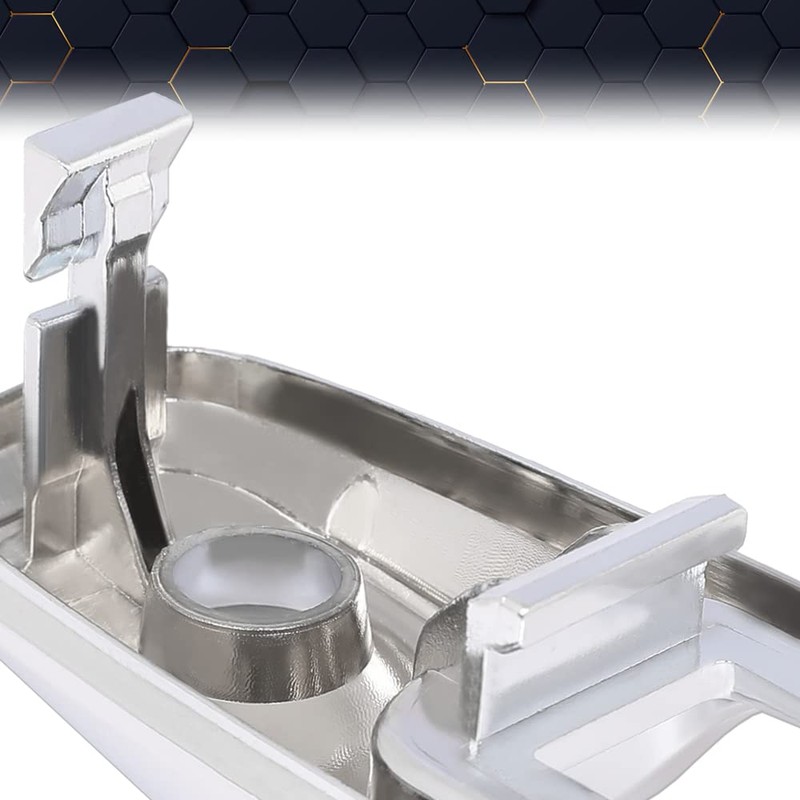 PIT66 Chrome Exterior Door Handle Lock Cylinder Cap Compatible with