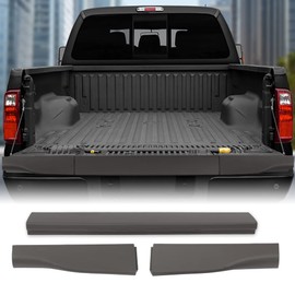 PIT66 Flexible Step Tailgate Molding Trim Set Compatible with Ford F250 F350 F450 F550 2011 2012 2013 2014 2015 2016 3PCS Brown