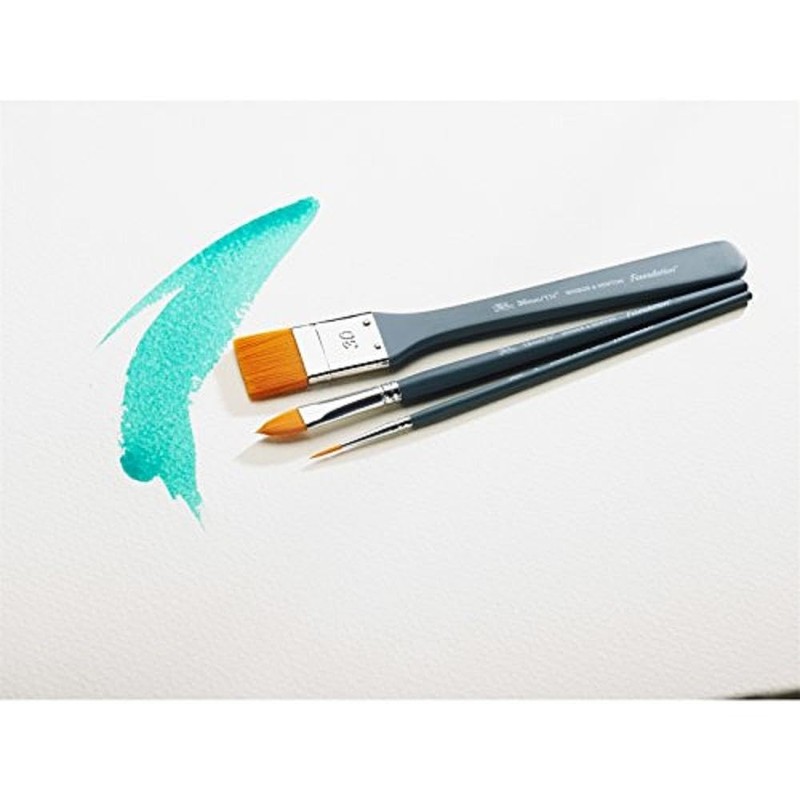 Winsor & Newton Foundation Acrylic Brush Set, Multicoloured, 7 x