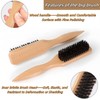 LuojinLuoda Slick Back Hair Brush for Smoothing Ponytail & Detangling