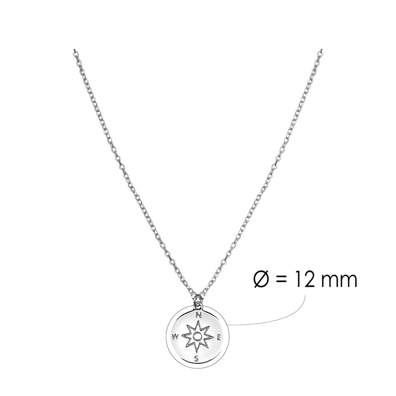 Sofia Milani - Women's Necklace 925 Silver - Compass World