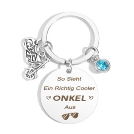 Christmas Gifts Uncle Gift Secret Santa Gift Gifts For Uncle Keyring Birthday Gift Uncle Christmas Gift For Uncle Best Uncle Gifts For Men Small Gifts, silver