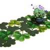 Simhomsen Embroidered Irish Clover Table Runner for St. Patrick’s Day,