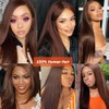 5x5 Chocolate Brown Closure #4 closure straight 18 Inch