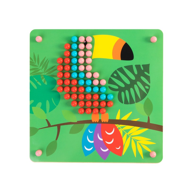 Fat Brain Toys Peg a Pattern - Wooden Pegboard with