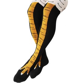 Funny Chicken Legs Socks for Women Men Crazy Novelty Chicken Feet Socks White Elephant Gifts for Adults Gag Gifts